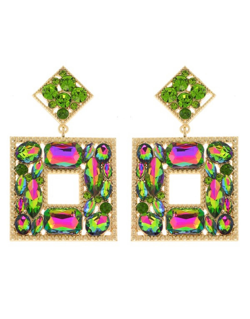 Stone Squared Earrings