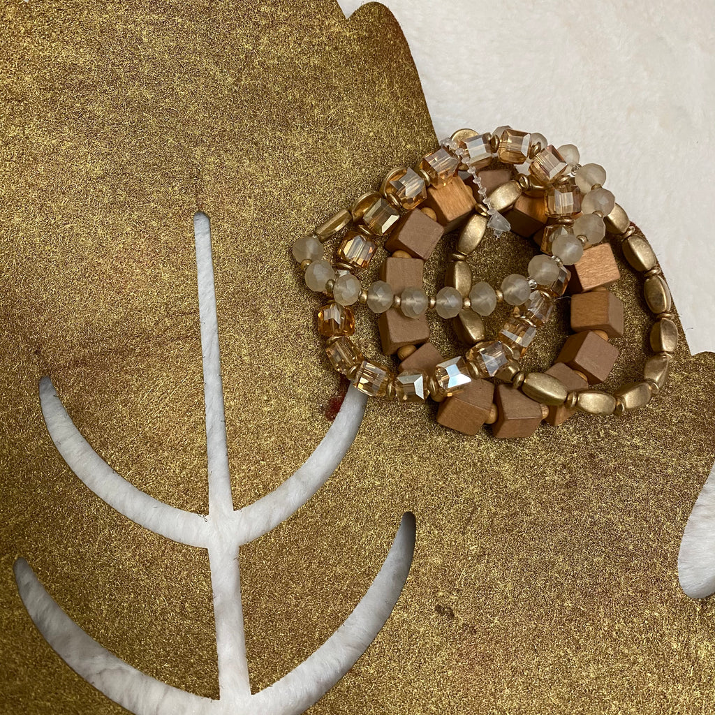 Crystal Stone Stack Bracelets