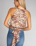 Tiger Smock Tie Cami Top