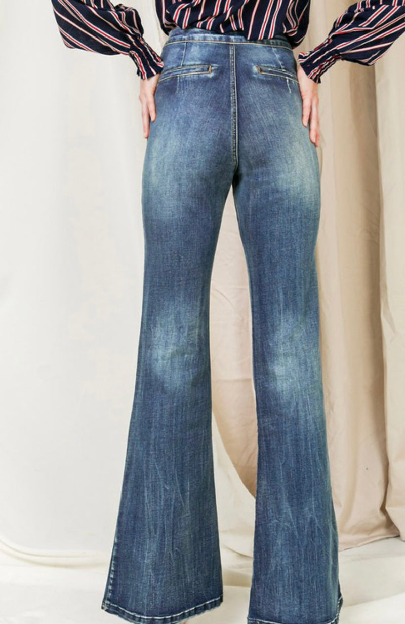 Vintage Blue Bell Bottom Jeans