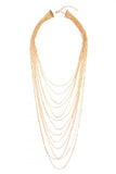 Long Layers of Gold Necklace