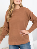 Brown Waffle Sweater