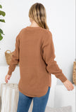 Brown Waffle Sweater