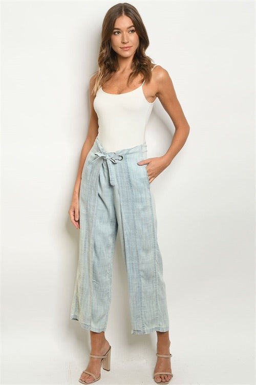Denim Capri Pants