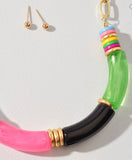 Multi Color Tube Necklace