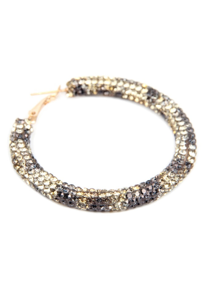 Rhinestone Statement Hoops