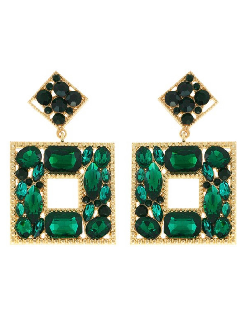 Stone Squared Earrings
