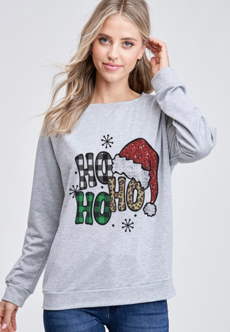 Ho Ho Ho Santa Hat Top