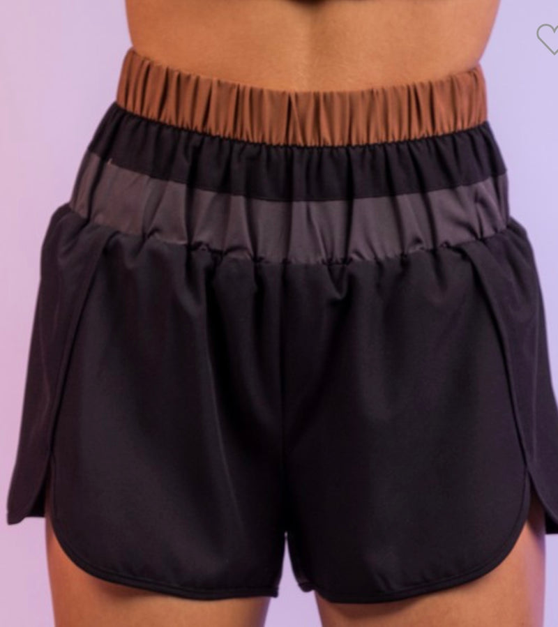 Wide Smock Band Athletic Shorts