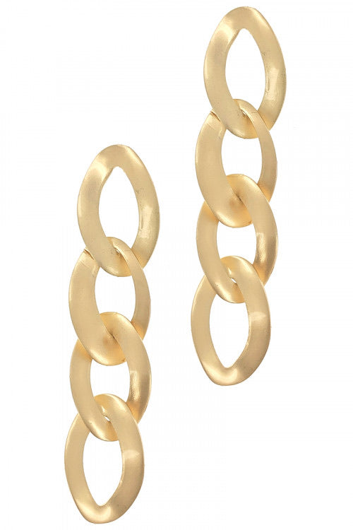 Triple Chain Drop Earrings