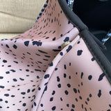 Dalmatian Metallic Neoprene Handbag