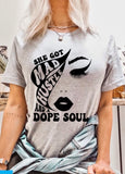 She Got Mad Hustle and a Dope Soul Graphic Tee Top
