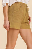 Mineral Washed Frayed Hem Shorts