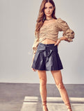 Embellished Bow Tie Shorts