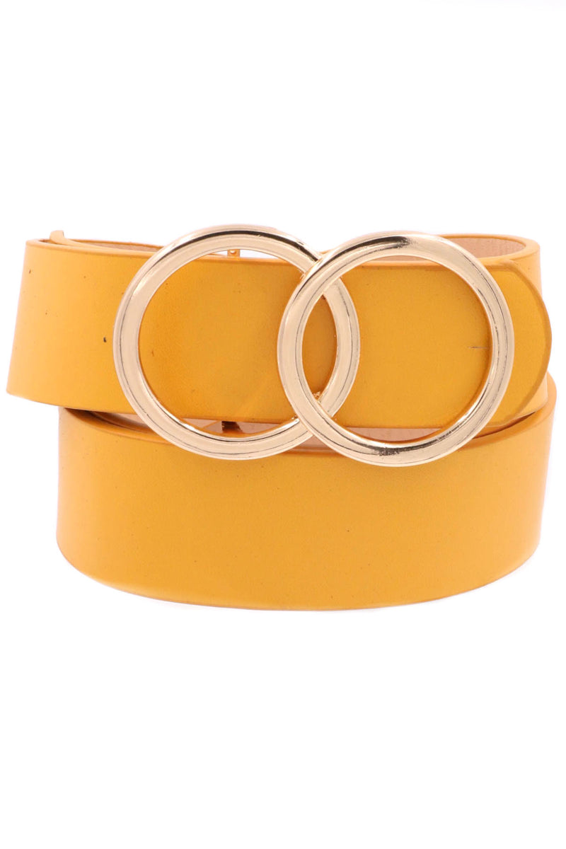 Mellow Yellow Double Hoop Belt