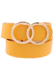 Mellow Yellow Double Hoop Belt