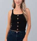 Button Detail Tank Top