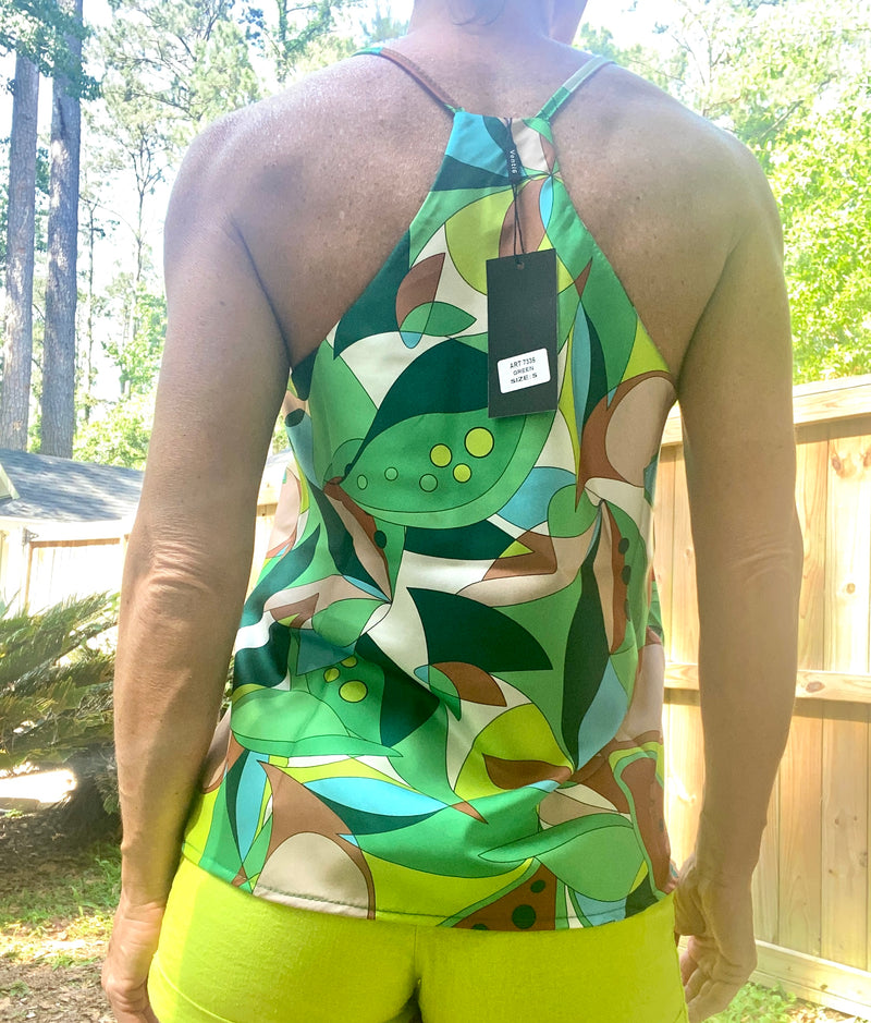 Abstract Leaves Cami Top