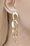 Triple Chain Drop Earrings