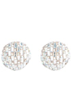 Circle Rhinestone Glitter Studs