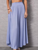 Sky Blue Maxi Skirt