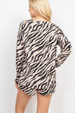 Zebra Lounger Short Set