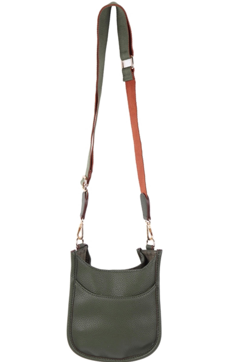 Vegan Leather Small Crossbody Handbag