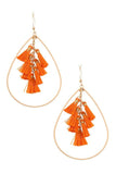 Jewerly - Multi Tassel Link Teardrop Dangle Earring