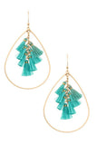 Jewerly - Multi Tassel Link Teardrop Dangle Earring
